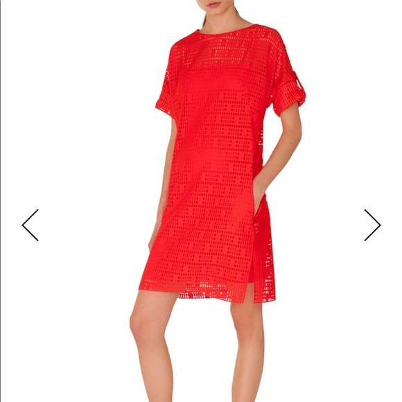 akris red dress